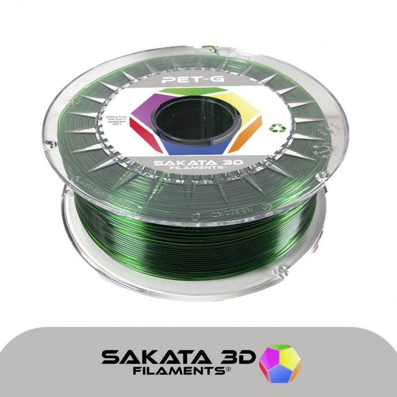 Esmeralda PET-G PETG Filamento 3D 1.75mm 1Kgr Sakata 3D Filaments