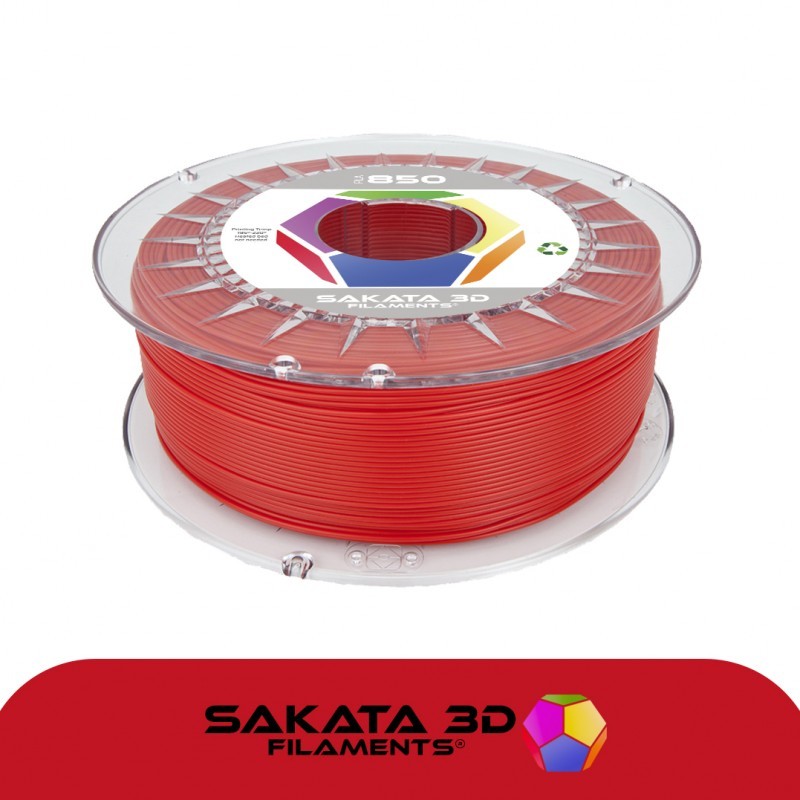 Rojo PLA 3D850 Filamento 3D 1.75mm 1Kgr Sakata 3D Filaments