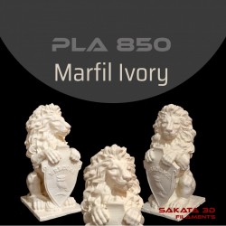 Marfil Filamento 3D PLA 850 1.75mm 1Kgr Sakata 3D Filaments