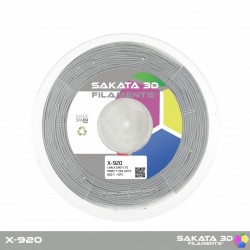 Tiza gris X-920 flexible Filamento 3D  1.75mm 450gr Sakata 3D Filaments