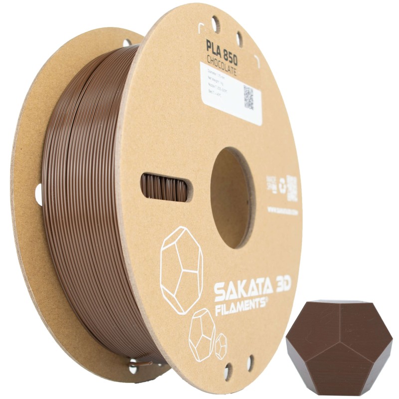 Chocolate Filamento 3D PLA 850 1.75mm 1Kgr Sakata 3D Filaments
