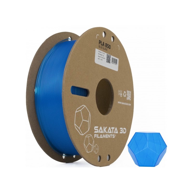 Glass Azul Filamento 3D PLA 850 1.75mm 1Kgr Sakata 3D Filaments