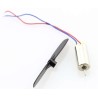 Coreless DC motor with propeller Helice