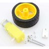Micro DC Geared Motor Kit Wheel Rueda Soporte