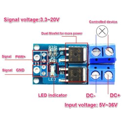High Power Mosfet Drive Module PWM Control AOD4184A
