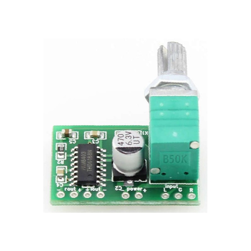 Audio Amplifier PAM8403 with Volume Control