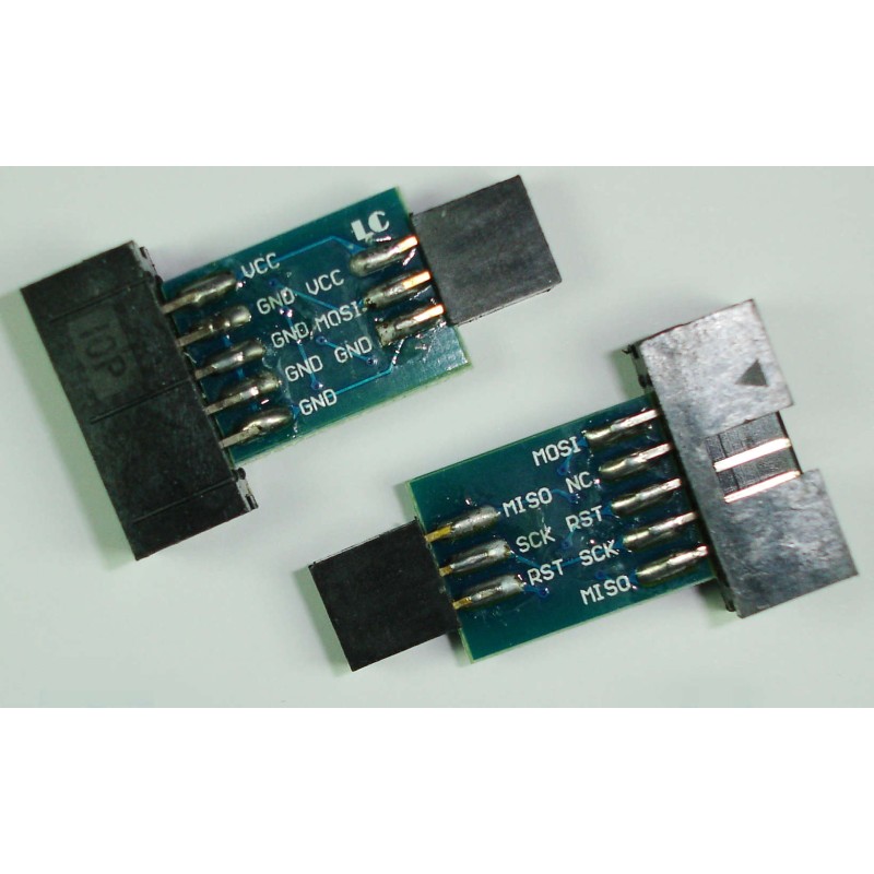 AVR ISP 10 a 6 pines USBASP Atmel STK500