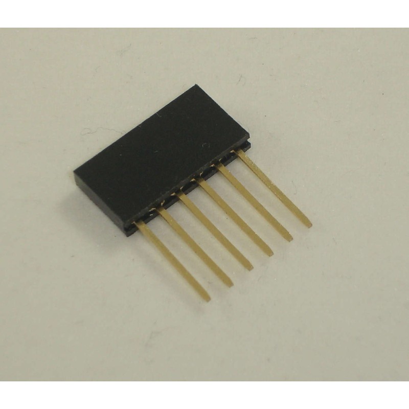 Stackable Female Header para Arduino 6 pins