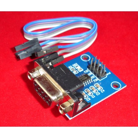 RS232 To TTL Converter Module MAX3232 con LED