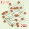 20X Condensador ceramico disco 103 10nF 50v